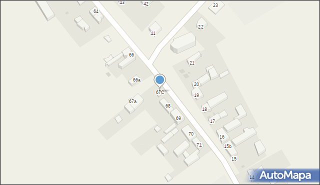 Radęcin, Radęcin, 67C, mapa Radęcin