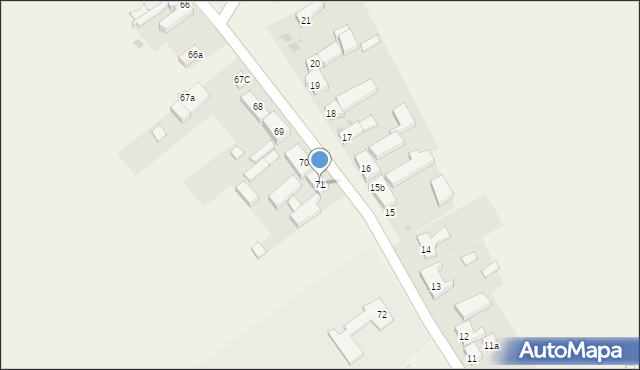 Radęcin, Radęcin, 71, mapa Radęcin