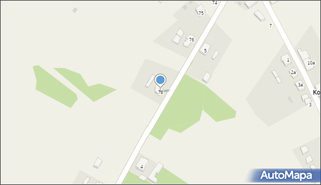 Radęcin, Radęcin, 78, mapa Radęcin