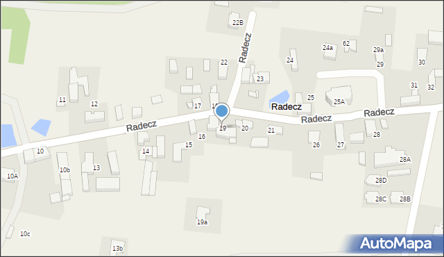 Radecz, Radecz, 19, mapa Radecz