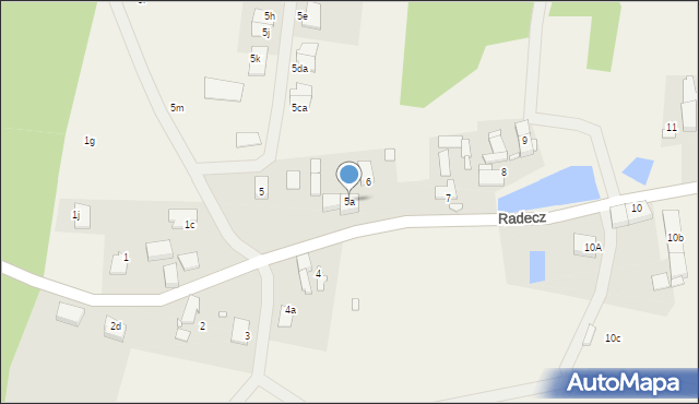 Radecz, Radecz, 5a, mapa Radecz