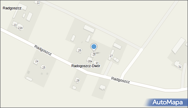 Radgoszcz, Radgoszcz, 28, mapa Radgoszcz