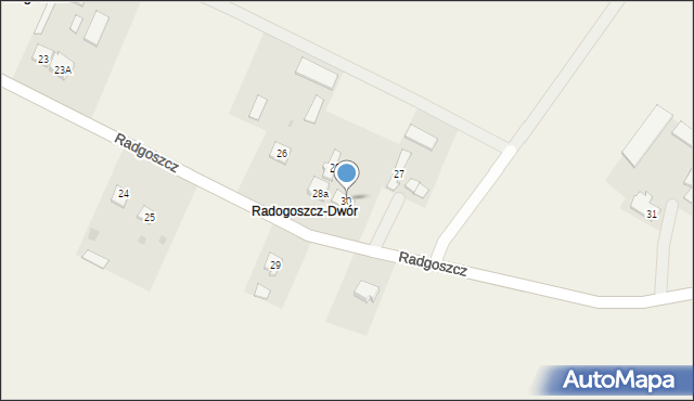 Radgoszcz, Radgoszcz, 30, mapa Radgoszcz