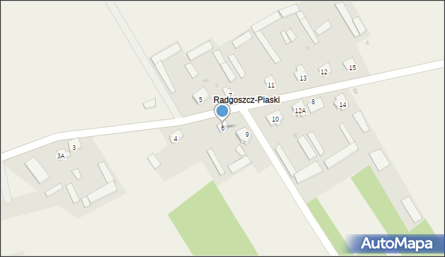 Radgoszcz, Radgoszcz, 6, mapa Radgoszcz