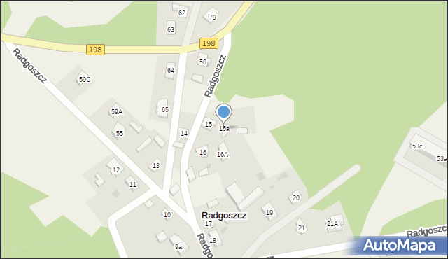 Radgoszcz, Radgoszcz, 15a, mapa Radgoszcz