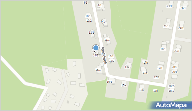 Radiówek, Radiówek, 14/2, mapa Radiówek