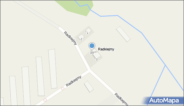 Radkiejmy, Radkiejmy, 3/3, mapa Radkiejmy