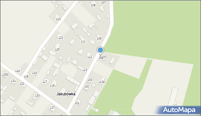 Radków, Radków, 104, mapa Radków
