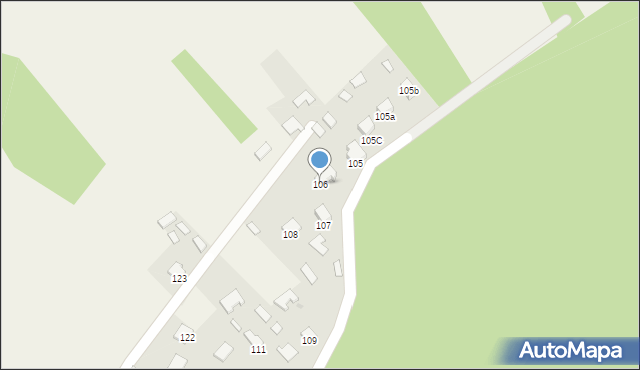 Radków, Radków, 106, mapa Radków