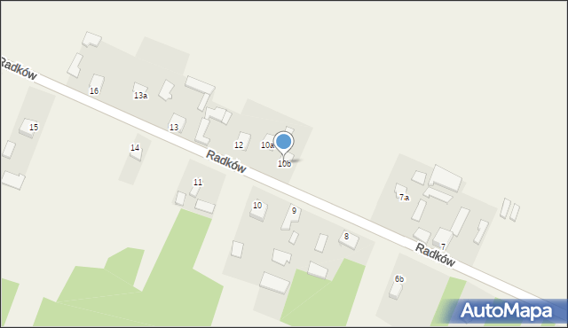 Radków, Radków, 10b, mapa Radków
