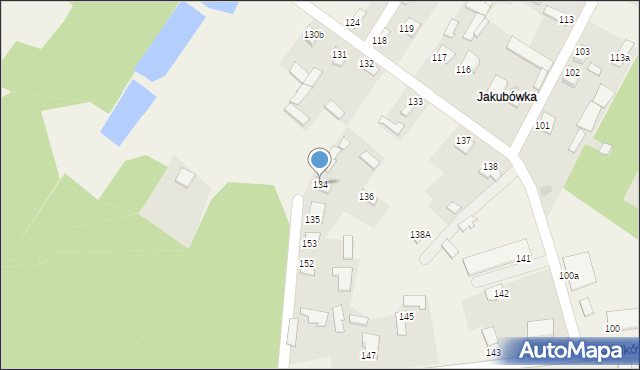 Radków, Radków, 134, mapa Radków