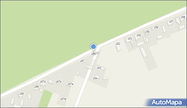 Radków, Radków, 166, mapa Radków