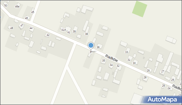 Radków, Radków, 37, mapa Radków