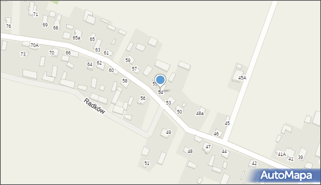 Radków, Radków, 54, mapa Radków