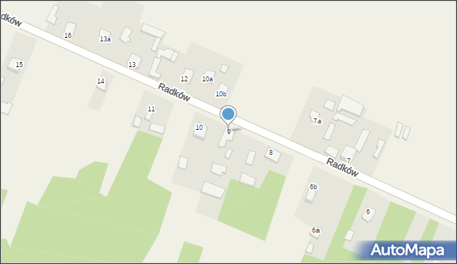 Radków, Radków, 9, mapa Radków