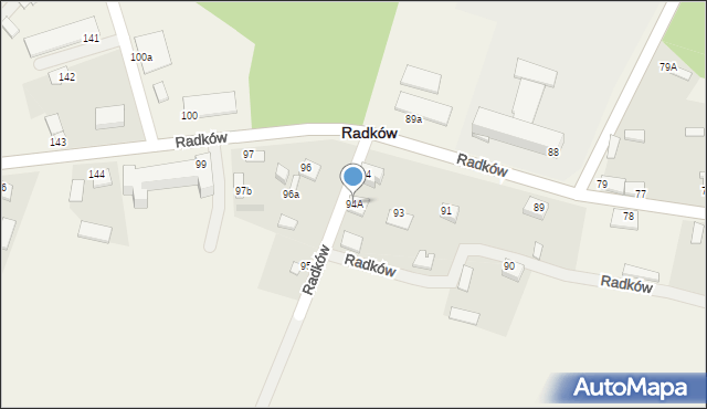 Radków, Radków, 94A, mapa Radków