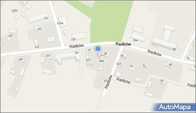 Radków, Radków, 97a, mapa Radków