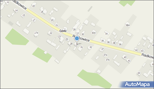 Radkowice, Radkowice, 29, mapa Radkowice