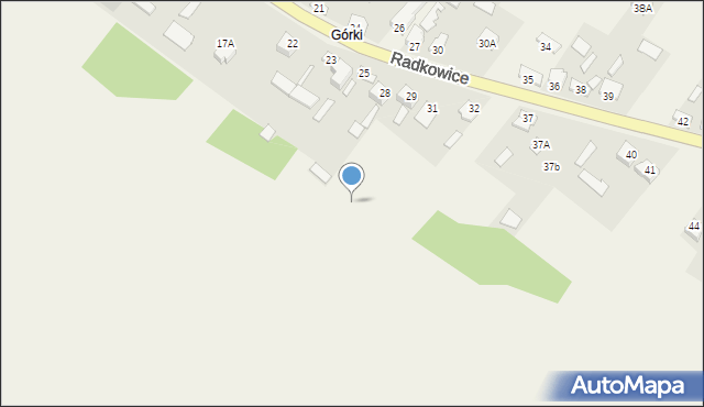 Radkowice, Radkowice, 31a, mapa Radkowice