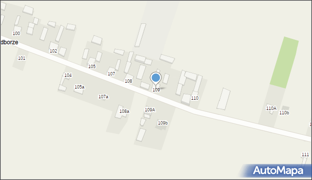 Radkowice, Radkowice, 109, mapa Radkowice