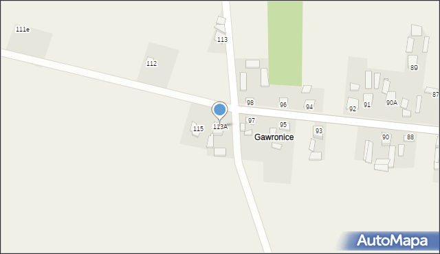 Radkowice, Radkowice, 113A, mapa Radkowice