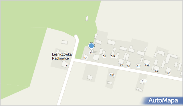 Radkowice, Radkowice, 57, mapa Radkowice