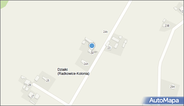 Radkowice-Kolonia, Radkowice-Kolonia, 24, mapa Radkowice-Kolonia