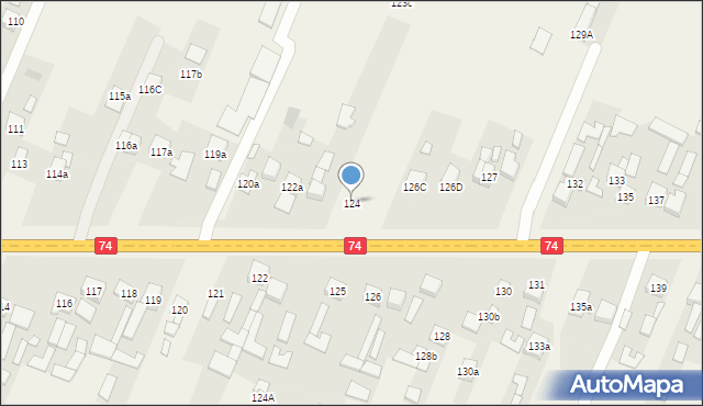 Radlin, Radlin, 124, mapa Radlin