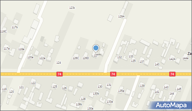 Radlin, Radlin, 127, mapa Radlin