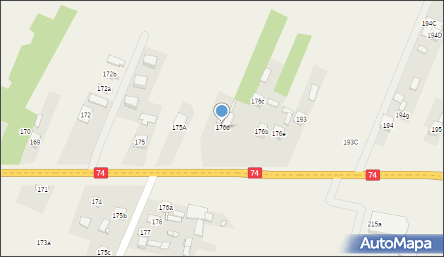 Radlin, Radlin, 176d, mapa Radlin