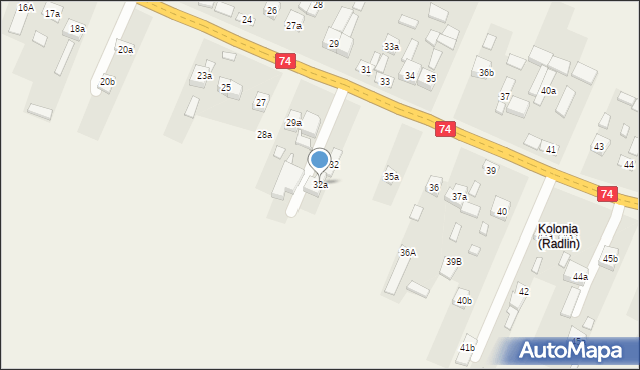 Radlin, Radlin, 32a, mapa Radlin