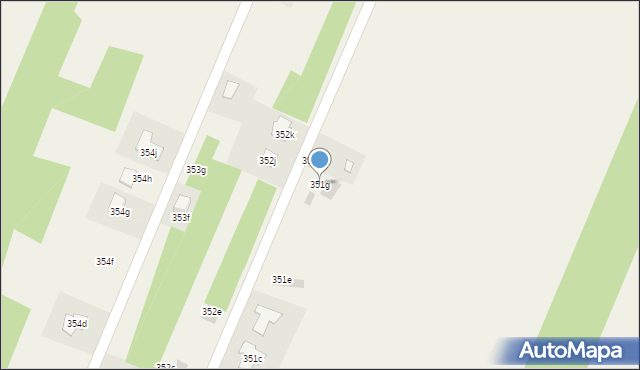 Radlin, Radlin, 351g, mapa Radlin