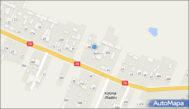Radlin, Radlin, 37, mapa Radlin