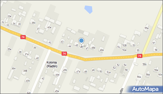 Radlin, Radlin, 46, mapa Radlin