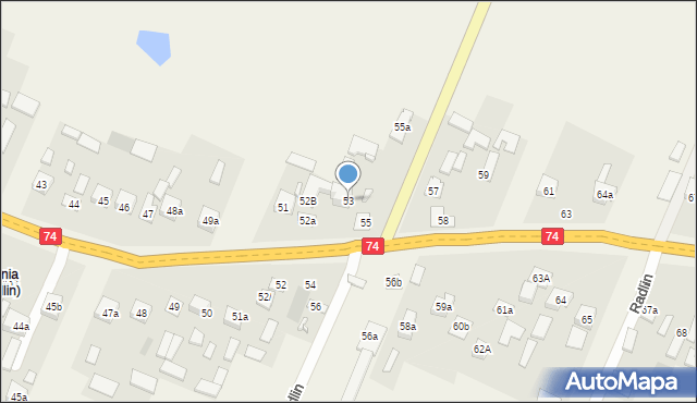 Radlin, Radlin, 53, mapa Radlin