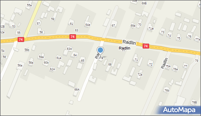 Radlin, Radlin, 67a, mapa Radlin