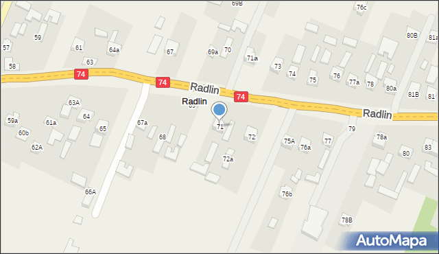 Radlin, Radlin, 71, mapa Radlin