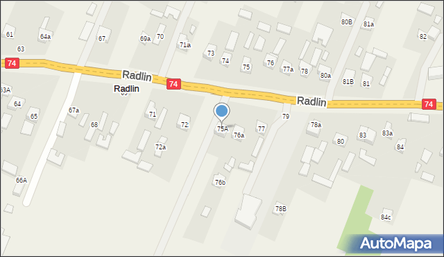 Radlin, Radlin, 75A, mapa Radlin