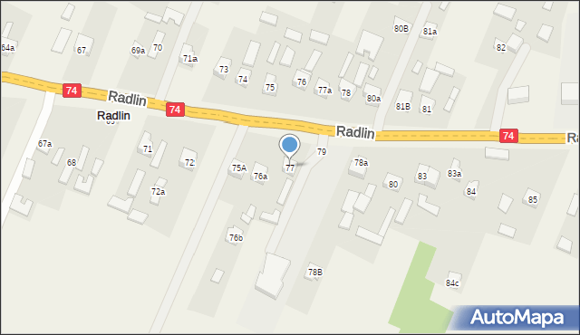 Radlin, Radlin, 77, mapa Radlin