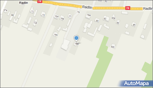 Radlin, Radlin, 78B, mapa Radlin