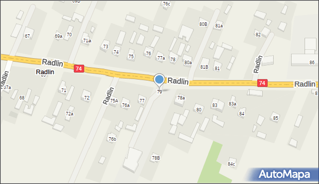 Radlin, Radlin, 79, mapa Radlin