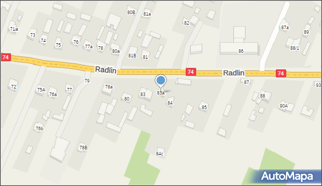 Radlin, Radlin, 83a, mapa Radlin