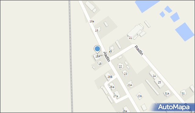 Radlin, Radlin, 18A, mapa Radlin