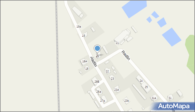 Radlin, Radlin, 20, mapa Radlin