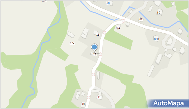 Radlna, Radlna, 12, mapa Radlna