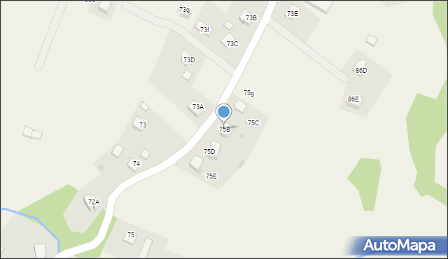 Radlna, Radlna, 75B, mapa Radlna