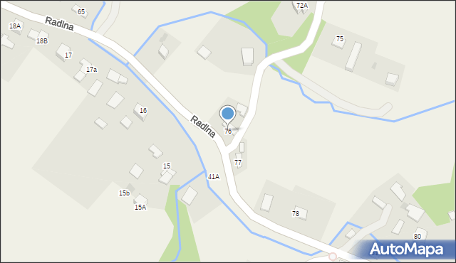 Radlna, Radlna, 76, mapa Radlna