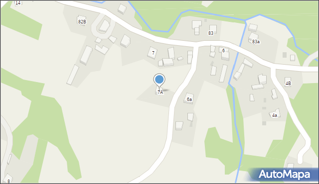 Radlna, Radlna, 7A, mapa Radlna