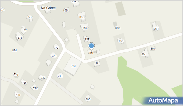 Radlna, Radlna, 85r, mapa Radlna