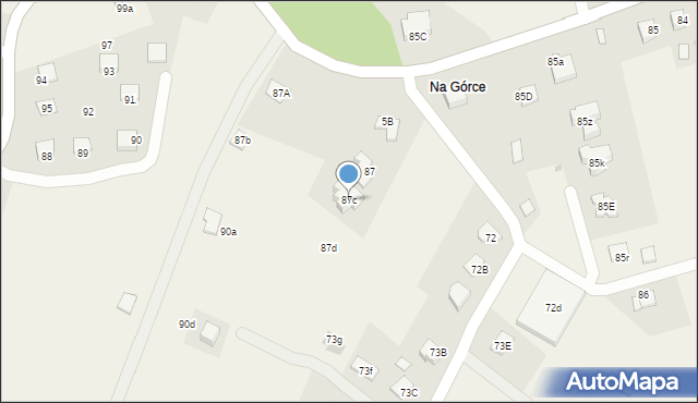 Radlna, Radlna, 87c, mapa Radlna